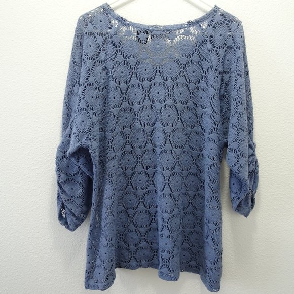 🌵 Frazzle Knit Blouse Top XL - Picture 4 of 5